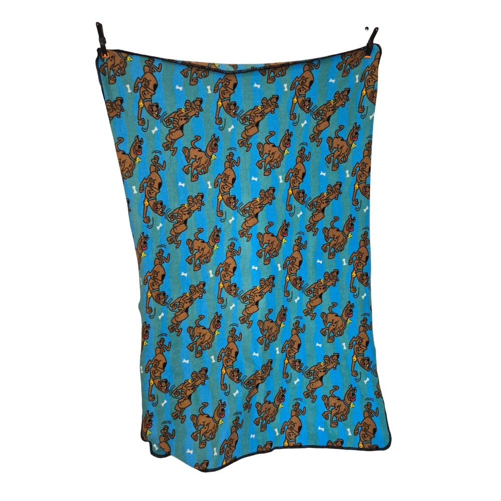 Vintage 90s Y2K Hanna-Barbera Scooby Doo Pictorial Throw Blanket Fleece 45 x 70"